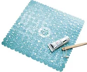 Maty antypoślizgowe - InterDesign transparent  Pebblz 80010EU mata do wanny, przezroczysta, niebieski, niebieski 80211 - miniaturka - grafika 1