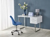 Biurka - B30 biurko biały-chrom (1p=1szt) - miniaturka - grafika 1