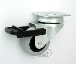 Koło Zabi meblowe w obudowie skrętnej z hamulcem tworzywo-gumowe fi 50 M52TH - Meble modułowe i akcesoria Koło Zabi meblowe w obudowie skrętnej z hamulcem tworzywo-gumowe fi 50 M52TH - Meble modułowe i akcesoria - miniaturka - grafika 1