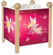 Lampy stojące - Prezent Trousselier - Elfen Prinzessin - lampka nocna - magiczna latarnia - idealny urodzinowy - kolor drewno naturalne - animowane obrazy - uspokajające światło - 12 V 10 W żarówka w zestawie - wtycz - miniaturka - grafika 1