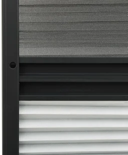 VidaXL Lumarko Plisowana moskitiera okienna z roletą, aluminium, 80x100 cm! 148683 VidaXL - Moskitiery - miniaturka - grafika 6
