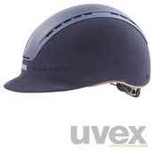 Kaski do jazdy konnej - Uvex Kask UVEX model SUXXEED LUXURY GLAMOUR - granatowy 436474-030 - miniaturka - grafika 1