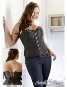 Pozostałe kosmetyki - Cottelli Collection cottelli Collection gorset/czarny, , xxl, , czarny, 26107361061 - miniaturka - grafika 1