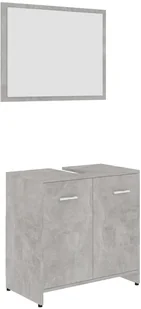 vidaXL vidaXL 3-częściowy zestaw mebli łazienkowych, szarość betonu, płyta 8720286166123 - Meble łazienkowe - miniaturka - grafika 7