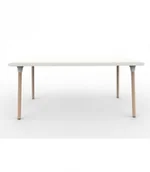 Stoły - Resol Stół Wood New Flash 160 White 4400 - miniaturka - grafika 1