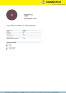 Akcesoria do urządzeń ogrodniczych - Klingspor Krążek Fibrowy CS561 Granulacja 120 180MM 11066 - miniaturka - grafika 1