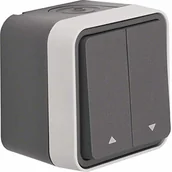 Wyłączniki światła i elektryczne - Berker żaluzja przełącznik natynkowy W.1 Szary, jasnoszary, 30753525 30753525 - miniaturka - grafika 1