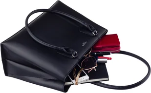 David Jones trapezowaty shopper na długich uchwytach skóra eko - Torebki damskie - miniaturka - grafika 9