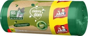 JAN Niezbędny Niezbędny Ekologiczne Worki na śmieci z taśmą 60L A'18 - Worki na śmieci - miniaturka - grafika 2