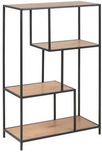 AC Design Furniture jörna regał, półek: imitacja drewna, stelaż: metal, naturalny, 35 x 77 x 114 cm 74547 - Regały - miniaturka - grafika 2