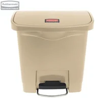 Kosze na śmieci - Rubbermaid Kosz Slim Jim Step-On 15L Resin Containers beige 1883455 - miniaturka - grafika 1