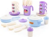 Zabawki AGD - Polesie Polesie 80023 Zestaw naczyń  "Nastka" na 6 osoby 38 elementów w siatce (E1) - miniaturka - grafika 1