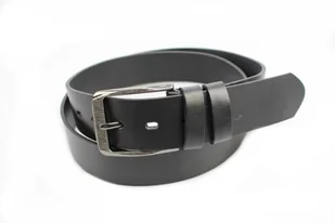 Complex (PL) Pasek Skórzany Bez Klamry (PL) Skóra Naturalna GŁADKI 40 mm CZARNY - Paski - miniaturka - grafika 3