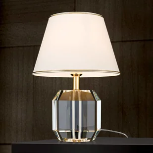 Orion Lampa stołowa Alexis z kryształem złota/kremowa - Lampy stojące - miniaturka - grafika 3