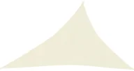 Parasole ogrodowe - vidaXL Żagiel przeciwsłoneczny, 160 g/m, kremowy, 3x4x5 m, HDPE vidaXL - miniaturka - grafika 1