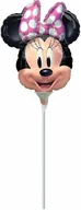 Urodziny dziecka - AMSCAN Balon foliowy do patyka - Myszka Minnie - cm 4101002 - miniaturka - grafika 1