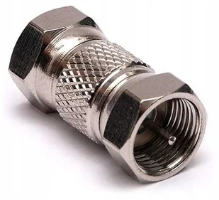 Goobay Adapter wtyk F na wtyk F, 1 szt., srebro 11371 - Złącza, przejściówki, adaptery - miniaturka - grafika 2