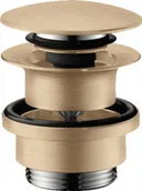 Syfony - Hansgrohe 50100140 Komplet odpływowy Push-Open do umywalek i bidetów brąz szczotkowany - miniaturka - grafika 1