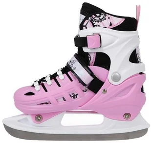 Nils EXTREME NH10905 4w1 RÓŻOWE ROZM. L(39-42) ŁYŻWOROLKI Z WYM. PŁOZĄ HOKEJOWĄ EXTREME 16-25-031 - Rolki - miniaturka - grafika 5