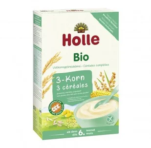 Holle Kaszka pełnoziarnista 3 zboża Bio 250g - - Kaszki dla dzieci - miniaturka - grafika 2