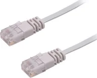 Kable miedziane - MicroConnect Kabel sieciowy U UTP CAT6 3M Szary płaski V-UTP603-FLAT - miniaturka - grafika 1