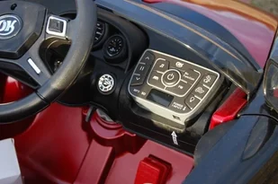 Super-Toys   ROADSTER Z RĄCZKĄ DO PCHANIA, LAKIEROWANY NOWOŚĆ/1188 JE-1188-CZERWONY - Pojazdy elektryczne dla dzieci - miniaturka - grafika 4