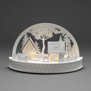 KonstSmide CHRISTMAS Sylwetka LED domki i renifery na baterie - Oświetlenie świąteczne - miniaturka - grafika 3