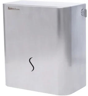 Faneco Pojemnik na papier toaletowy jumbo LUNA ze stali nierdzewnej matowej J25SNB - Dozowniki papieru i mydła dla firm - miniaturka - grafika 2