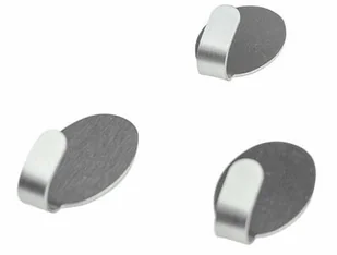 Fackelmann 61441 haczyki do przyklejenia Ellipse wykonana ze stali nierdzewnej, 3 sztuki, srebrny, 4,1 x 2,4 x 2 cm 61441 - Wieszaki i stojaki Fackelmann 61441 haczyki do przyklejenia Ellipse wykonana ze stali nierdzewnej, 3 sztuki, srebrny, 4,1 x 2,4 x 2 cm 61441 - Wieszaki i stojaki - miniaturka - grafika 2
