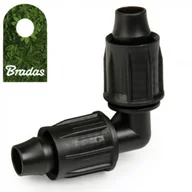 Inne akcesoria do nawadniania - BRADAS Kolanko QJ do rur PE 16mm zasilających montażowych linii kroplującej 2692 DSWAQJ-K16 - miniaturka - grafika 1
