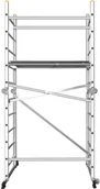 Rusztowania - PRZEGUBOWE Rusztowanie aluminiowe jezdne 4m - miniaturka - grafika 1