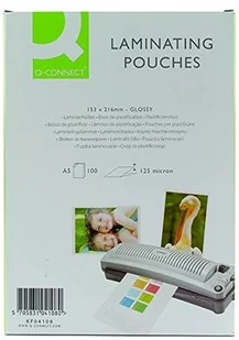 Q-CONNECT Folia laminacyjna , A5, błyszcząca, 100szt. KF04108 - Folie do laminatora - miniaturka - grafika 2