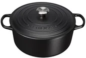 Brytfanny - Le Creuset rondel żeliwny, 24 cm, z serii Signature, czarny, 24 cm 21177240000430 - miniaturka - grafika 1