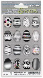 Naklejki papierowe pisanki czarno białe - Zabawki kreatywne - miniaturka - grafika 2