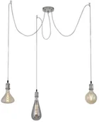 Lampy sufitowe - Leuchten Direkt 13571-55 - Żyrandol na line DIY 3xE27/60W/230V matowy chrom - miniaturka - grafika 1