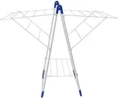 Suszarki na ubrania - MSV 130051 stojak na pranie wykonana ze stali/polipropylenu, 94 x 78 x 61 cm, 13 m, biały/niebieski 655/130051 - miniaturka - grafika 1