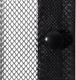 VidaXL Lumarko Moskitiera na drzwi z magnesami, 2 szt., czarna, 220x110 cm! 314688 VidaXL - Moskitiery - miniaturka - grafika 6