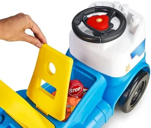 Feber Lumarko Jeździk Pchacz Chodzik Samochód Policja Schowek 3w1! 13222 Lek - Jeździki dla dzieci - miniaturka - grafika 5