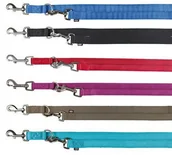 Smycze dla psów - Trixie Smycz podwójna 2m/20mm czarna - miniaturka - grafika 1