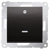 Wyłączniki światła i elektryczne - Kontakt Kontakt_Simon Łącznik hotelowy z podświetleniem (moduł) antracyt Tylko do ramek S54 PREMIUM. Wymagane jest zastosowanie przekaźnika/stycznika DWH1.01/48 - miniaturka - grafika 1