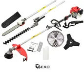 Podkaszarki - Geko Kosa Spalinowa 5W1 Nożyce Do Żywopłotu Piła 3KM - miniaturka - grafika 1