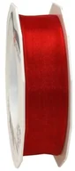 Pasmanteria - Pattberg Prezent 25 MM 25 m Four Seasons  taśma organza z drutu, czerwony 6072525-609 - miniaturka - grafika 1