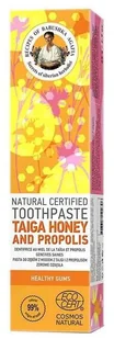 Agafia Agafia - Receptury Babuszki Agafii - Natural Toothpaste - Taiga Honey and Propolis - Naturalna pasta do zębów z miodem z Taigi i propolisem - Zdrowe Dziąsła - 85 g - Płyny do płukania jamy ustnej - miniaturka - grafika 3