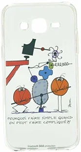 Samsung Caseink Etui ochronne do Galaxy J5, ultracienkie, motyw: Shadoks CPRNTSKJ5WHYSIMPLE - Etui i futerały do telefonów - miniaturka - grafika 4