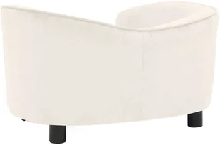 Sofa dla psa, kremowa, 69x49x40 cm, pluszowa - Legowiska dla psów - miniaturka - grafika 5