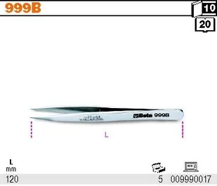 BETA PĘSETA PROSTA 999C - Pozostałe akcesoria kosmetyczne - miniaturka - grafika 14