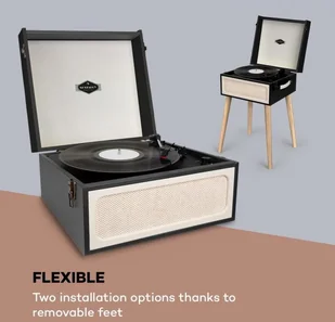 Auna Sarah Ann Czarno-Kremowy - Gramofony - miniaturka - grafika 3