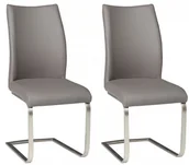 Krzesła - Forte Krzesła Liguria KR0080-MET-U02GR 2 szt - miniaturka - grafika 1