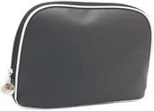 Kosmetyczki, organizery i kuferki - INTER-VION S.A. Inter Vion Kosmetyczka Czarna HOLO PIPING INTER VION 151338 - miniaturka - grafika 1