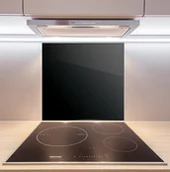 Deski do krojenia - Allboards Szklana płyta ochronna na ścianę CZARNA CZERŃ 60x65cm płyta za kuchenkę, dekoracyjna ochrona przed zachlapaniem SB60x65_00014 - miniaturka - grafika 1